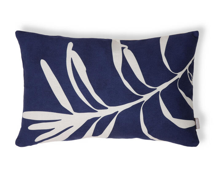 Capa de Almofada Retangular Estampada Jane Azul Marinho - image 0