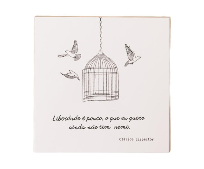 Azulejo Decorativo "Liberdade &eacute; pouco" - image 0