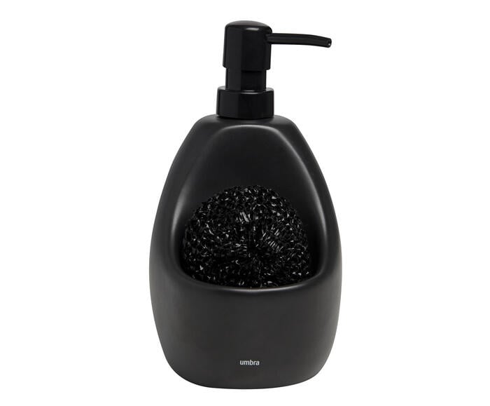 Dispenser para Detergente com esponja Joyce - Preto - image 0