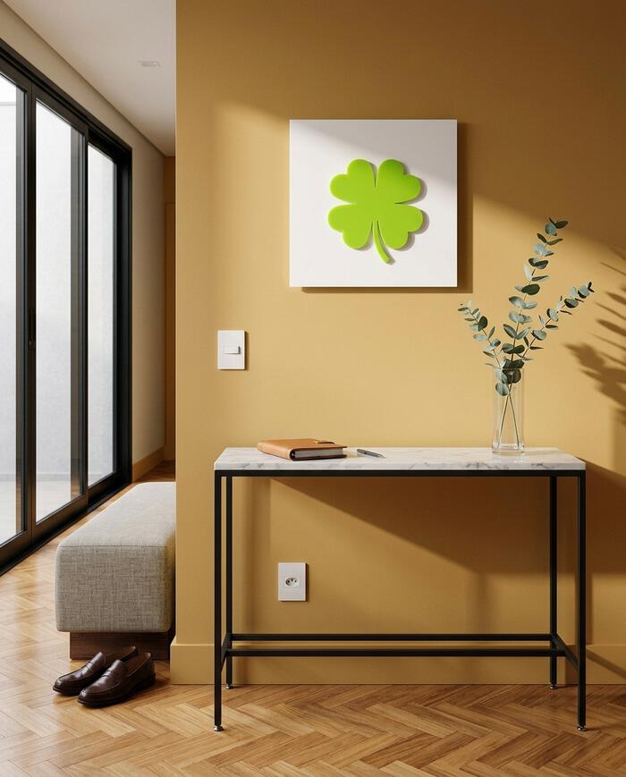 Placa Decorativa em Acr&iacute;lico "Trevo" - image 1