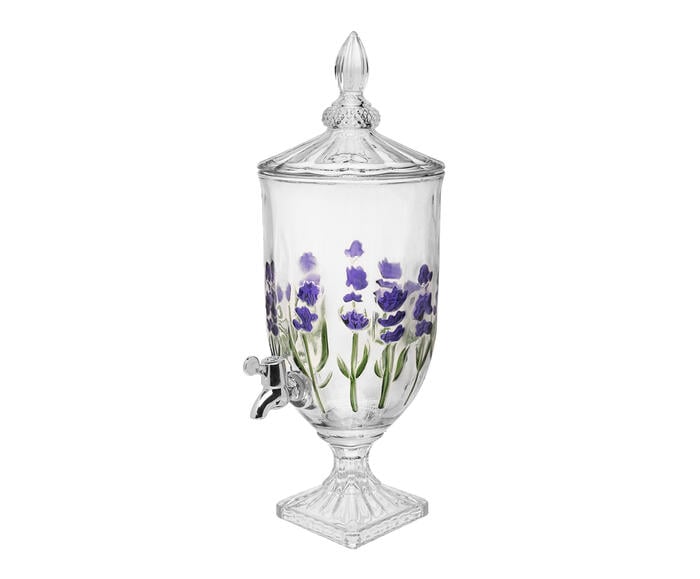 Suqueira com P&eacute; e Tampa Lavanda Hand Painting - image 0