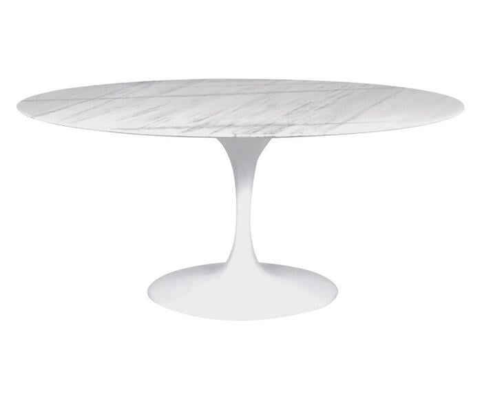 Mesa Saarinen Oval Espirito Santo Base Branca image number 3