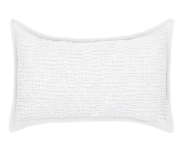 Porta-Travesseiro Jacquard Favo Branco - image 0
