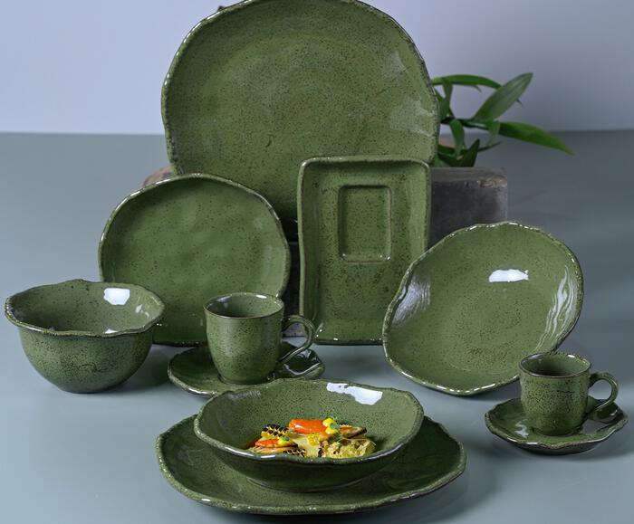 Jogo de Pratos Fundo Org&acirc;nico Eco Jade Verde image number 3