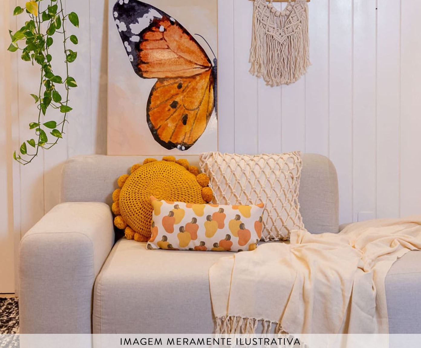 Almofada Gipsy Handmade Mostarda image number 1