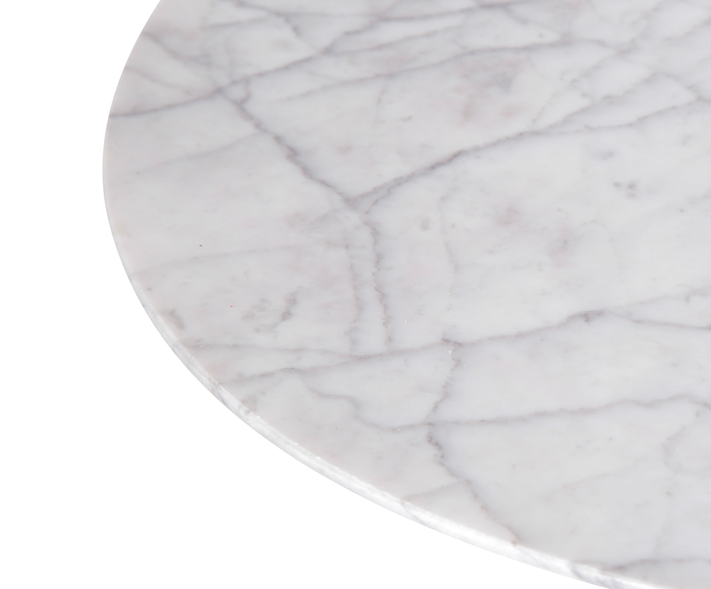 Mesa Saarinen Lateral Carrara Base Branca image number 2