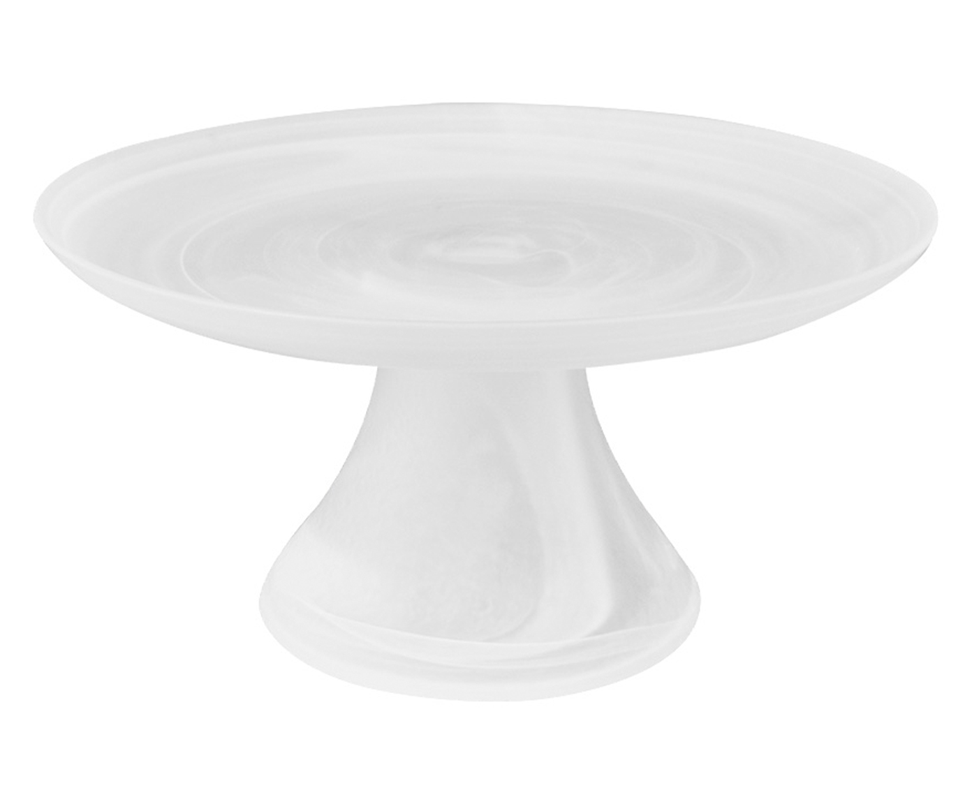 Prato para Bolo com P&eacute; Branco Fosco - image 0