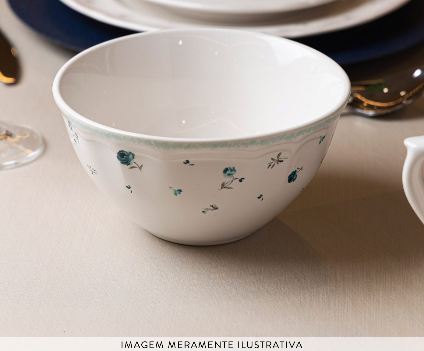 Bowl de Porcelana Florescer Azul image number 3
