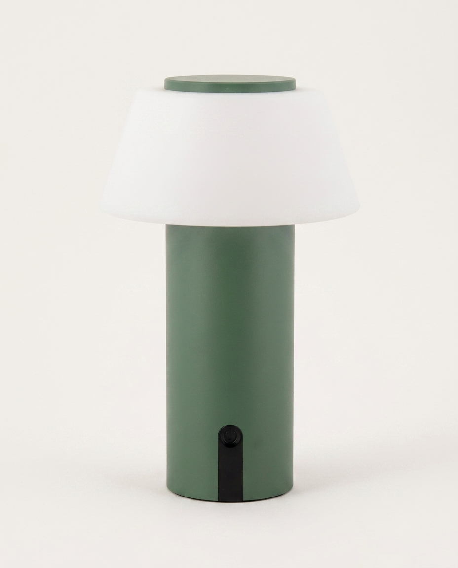 Lumin&aacute;ria de Mesa Recarreg&aacute;cel Bivolt Lizz Verde - image 1