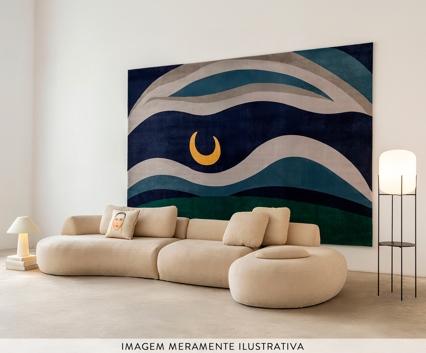 Tapete A Lua de Tarsila do Amaral image number 2