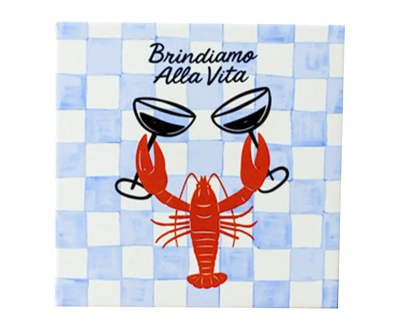 Azulejo Decorativo "Brindiamo Alla Vita" - image 0