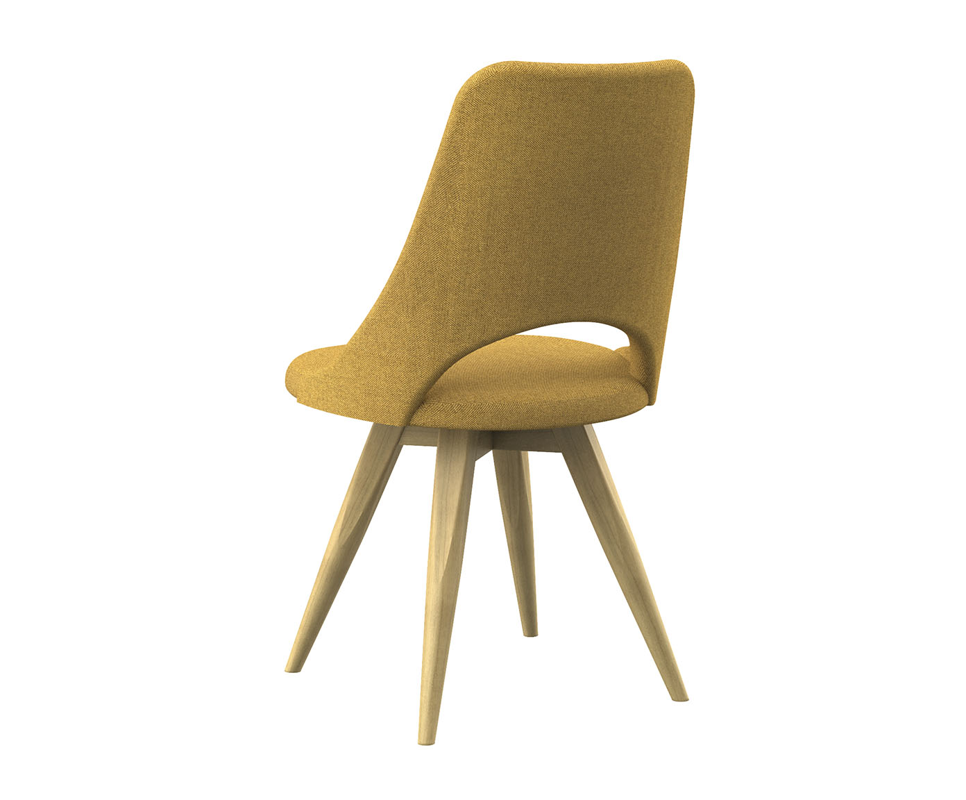 Cadeira Girat&oacute;ria Elemto Amarelo - image 1