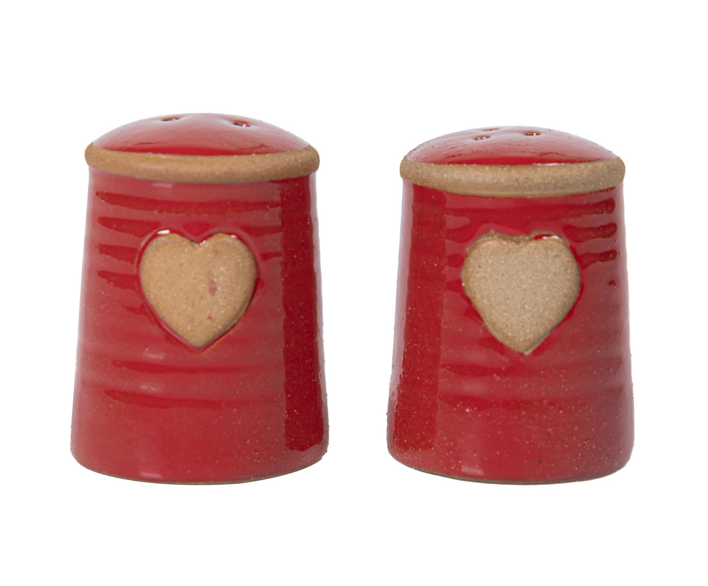 Saleiro e Pimenteiro em Porcelana Lala Vermelho image number 0