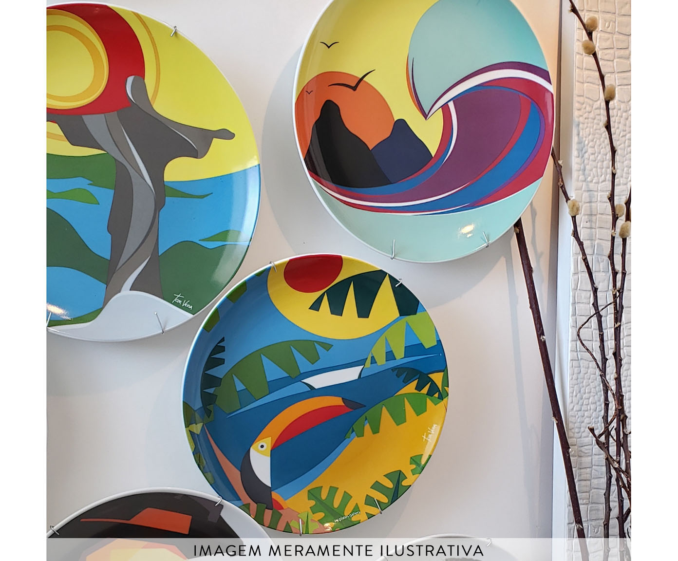 Prato de Porcelana Noronha Tom Veiga image number 8