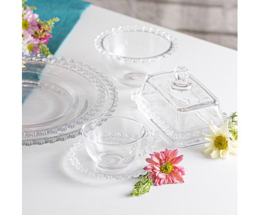 Prato Raso em Cristal Daisy image number 4