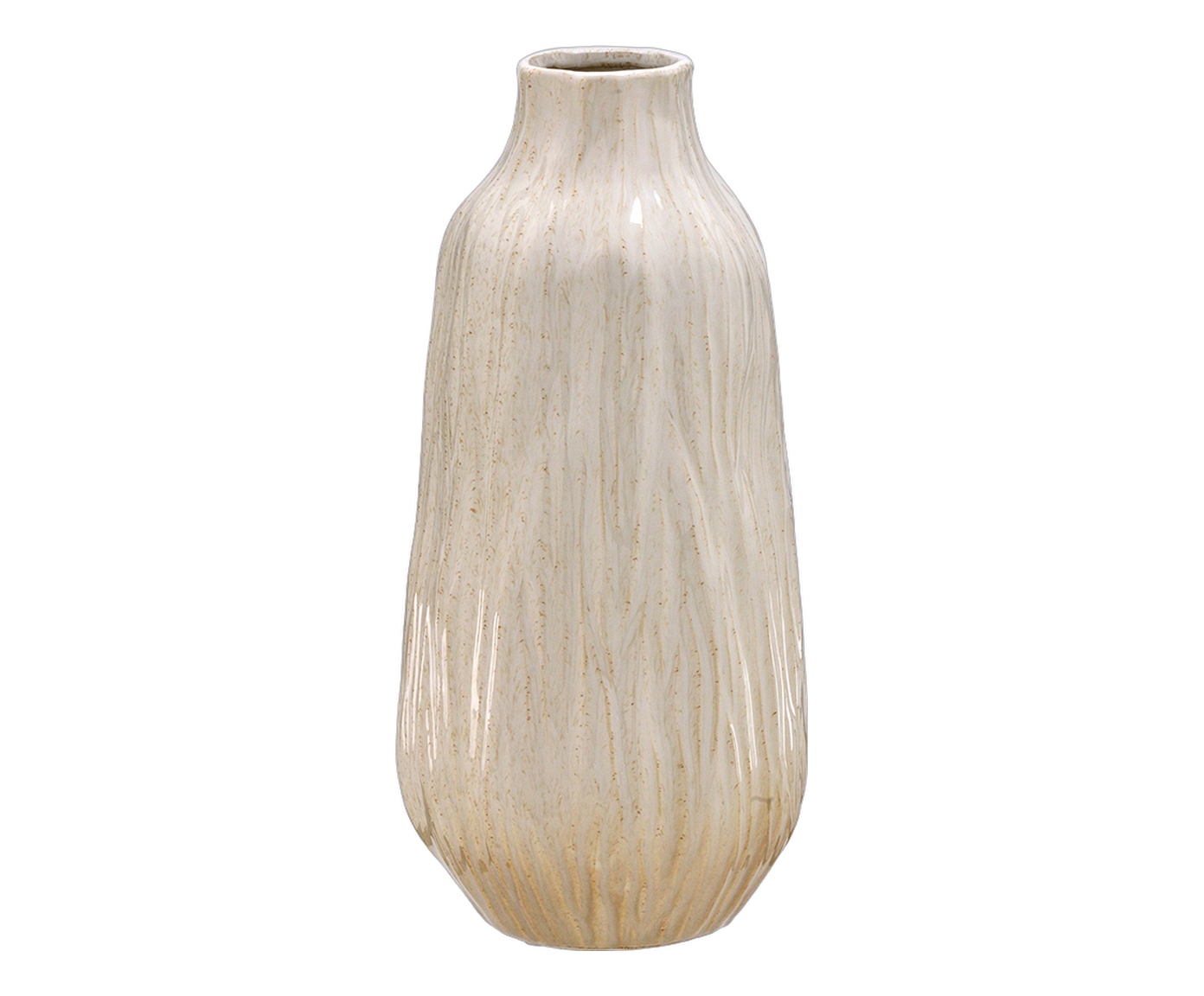 Vaso Decorativo Zymon Creme e Marrom image number 0