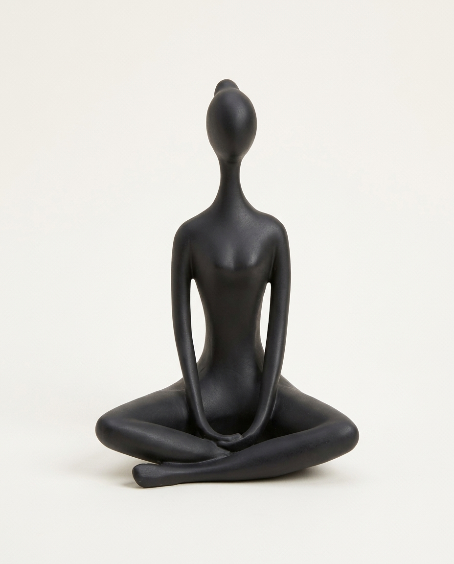 Adorno de Mulher Yoga I Preto - image 0