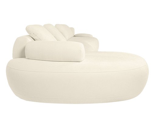 Sof&aacute; Laguna by Elle - Chaise Boucl&ecirc; Off-White V image number 4