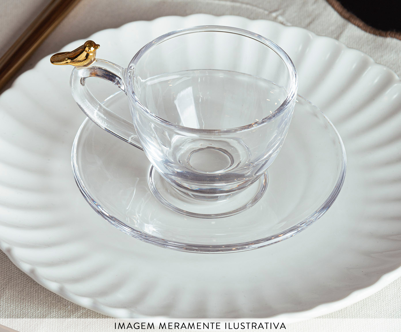 Jogo de X&iacute;caras para Caf&eacute; Bird Golden image number 3