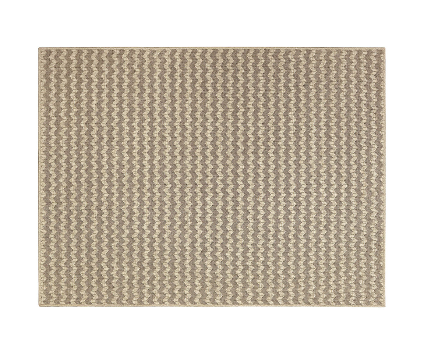 Tapete Tecido Julia Zig Zag Bege - image 0