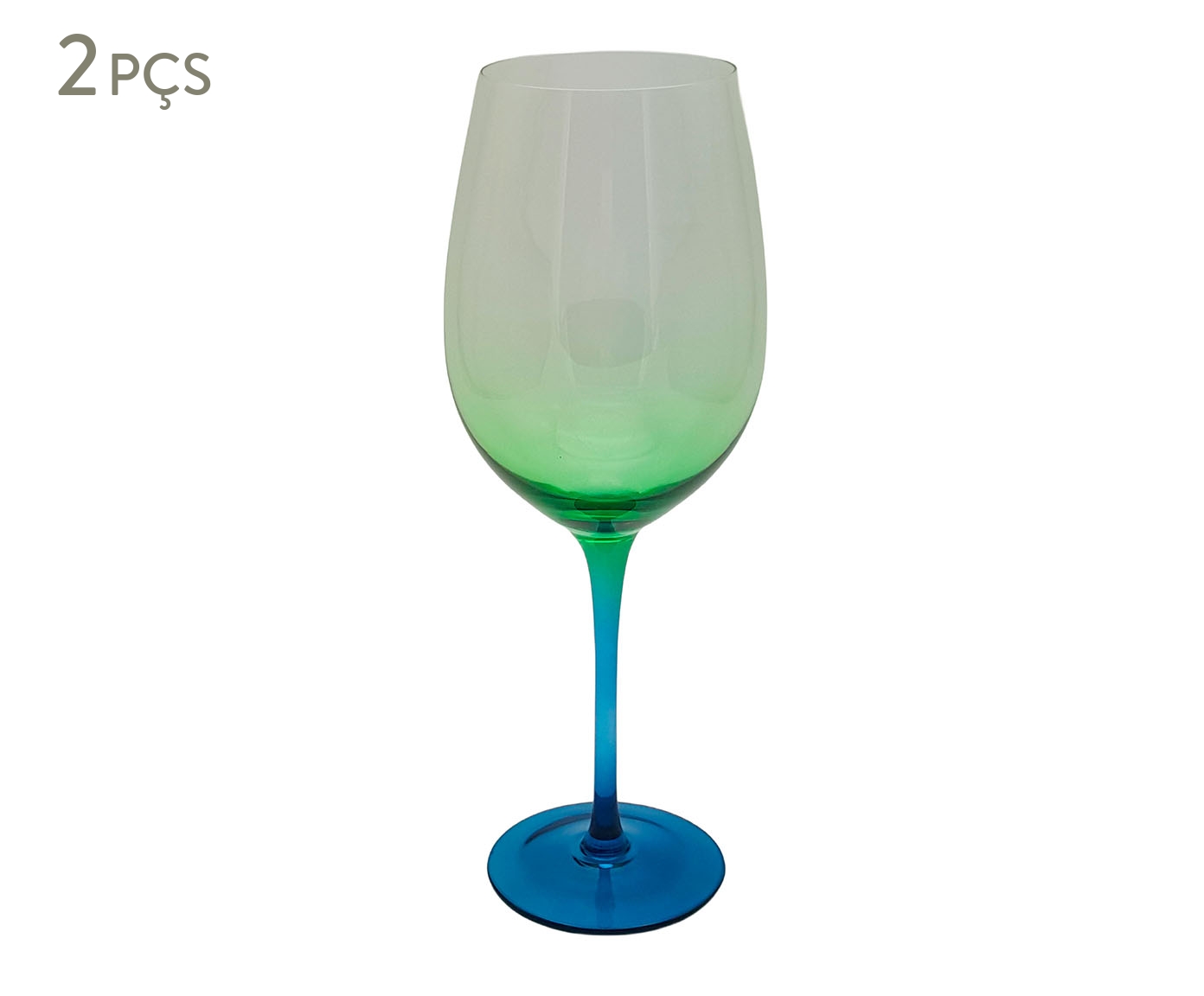 Jogo de Ta&ccedil;as para Vinho Verde Degrad&ecirc; - image 0
