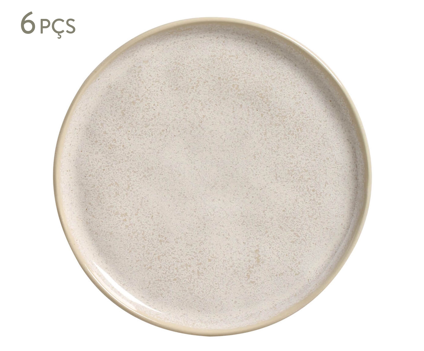 Conjunto com 6 Pratos de Sobremesa Bio Latte - image 0