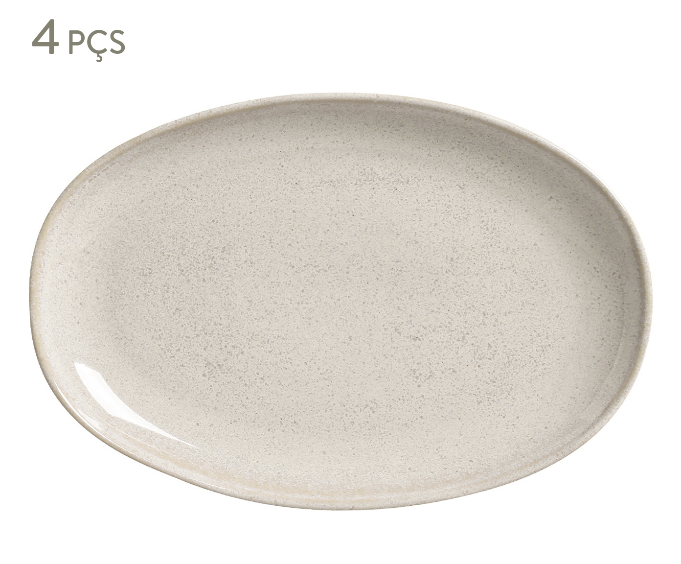 Jogo de Travessas Oval Org&acirc;nico Latte Cru - image 0