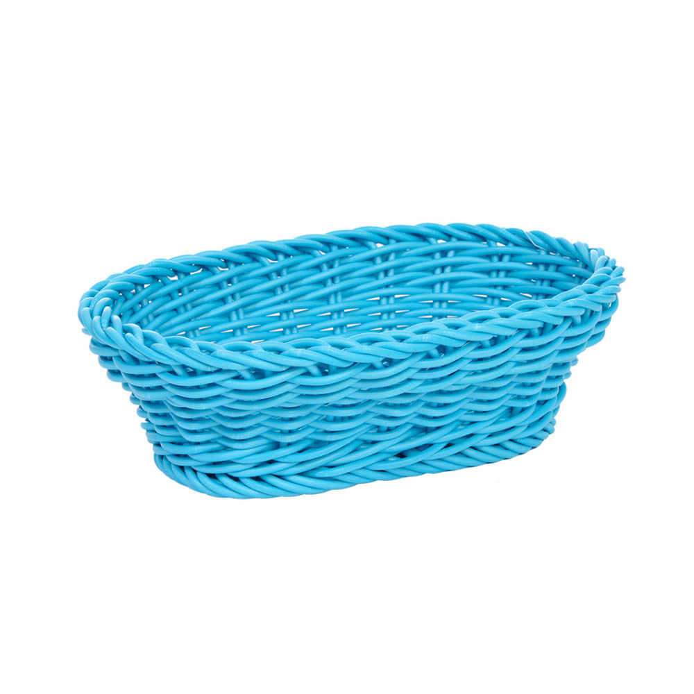 Cesta Para P&atilde;o Oval Azul image number 0