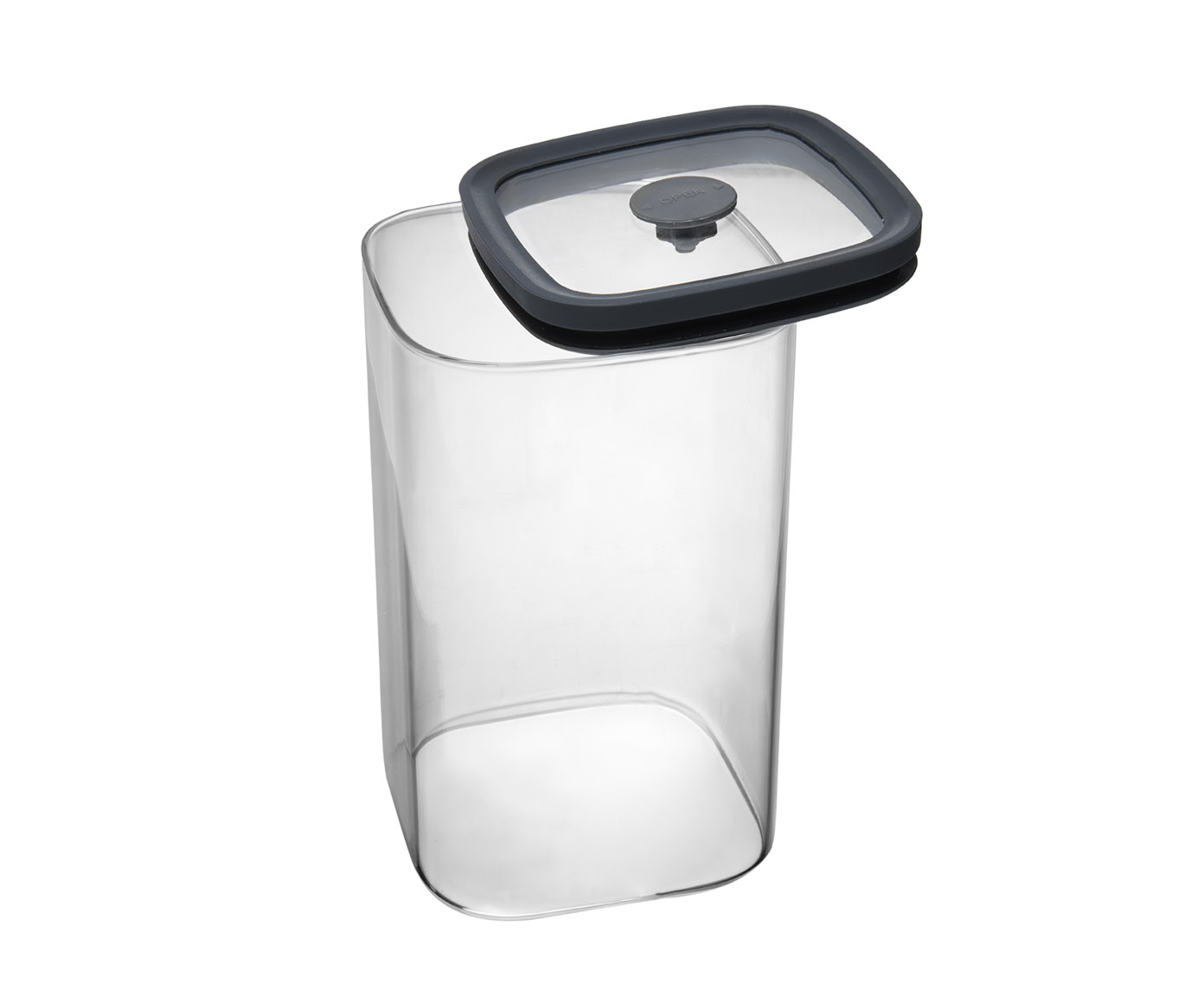 Porta-mantimento Square Cinza - 1,2L image number 1