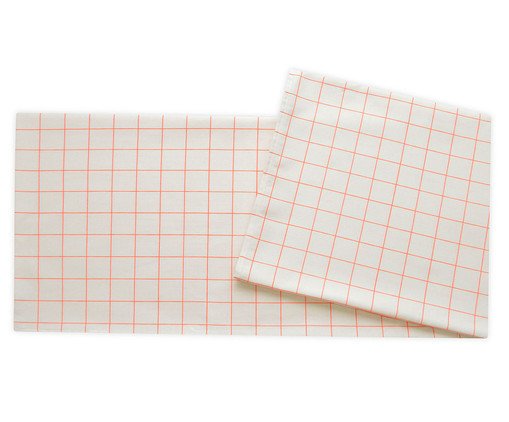 Toalha de Mesa Panam&aacute; Grid Coral image number 1