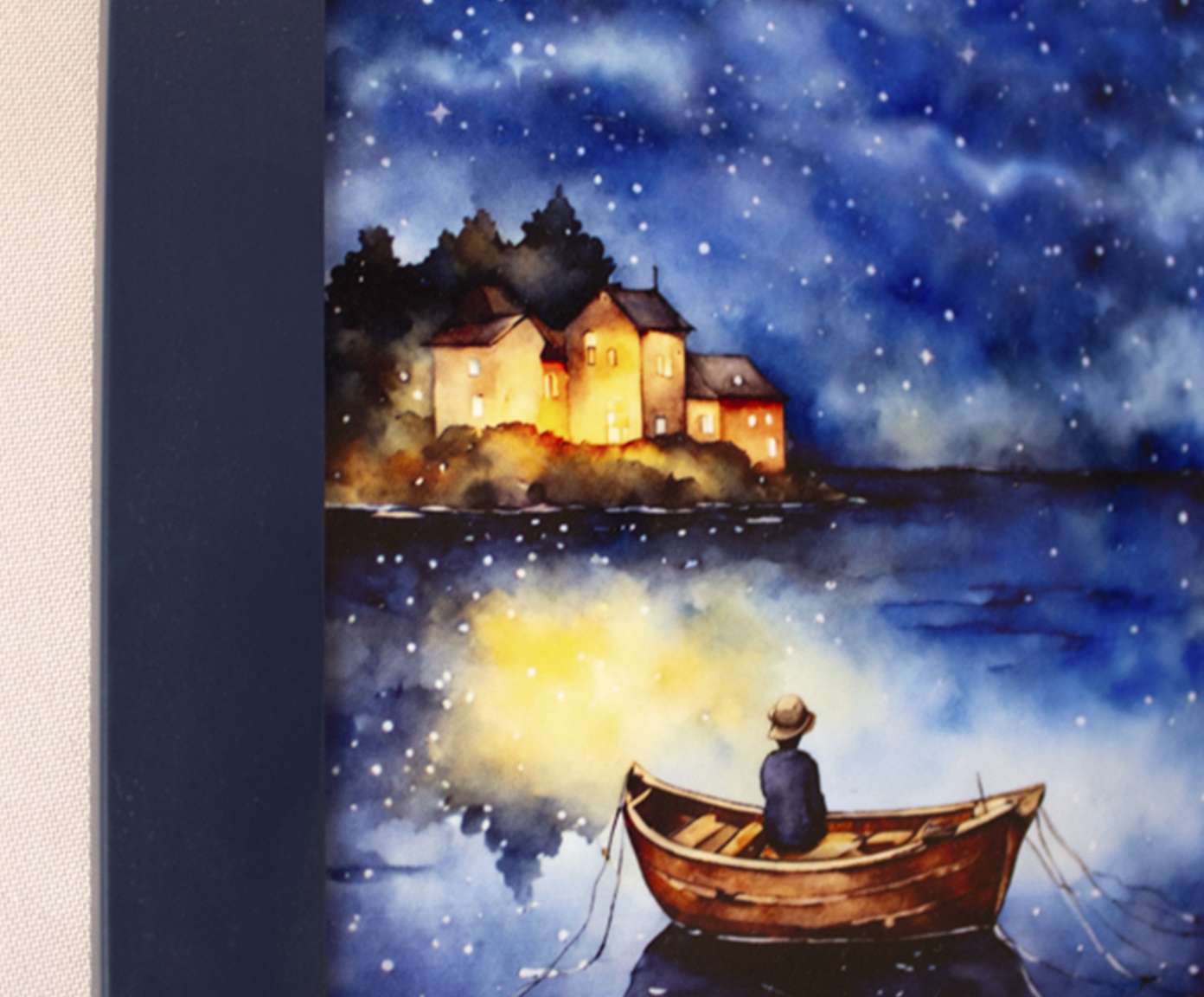 Conjunto de Azulejo Decorativo "Sonho Estrelado Moldura" image number 2