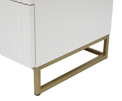 Mesa de Cabeceira Ondulada Maxi Branco image number 6