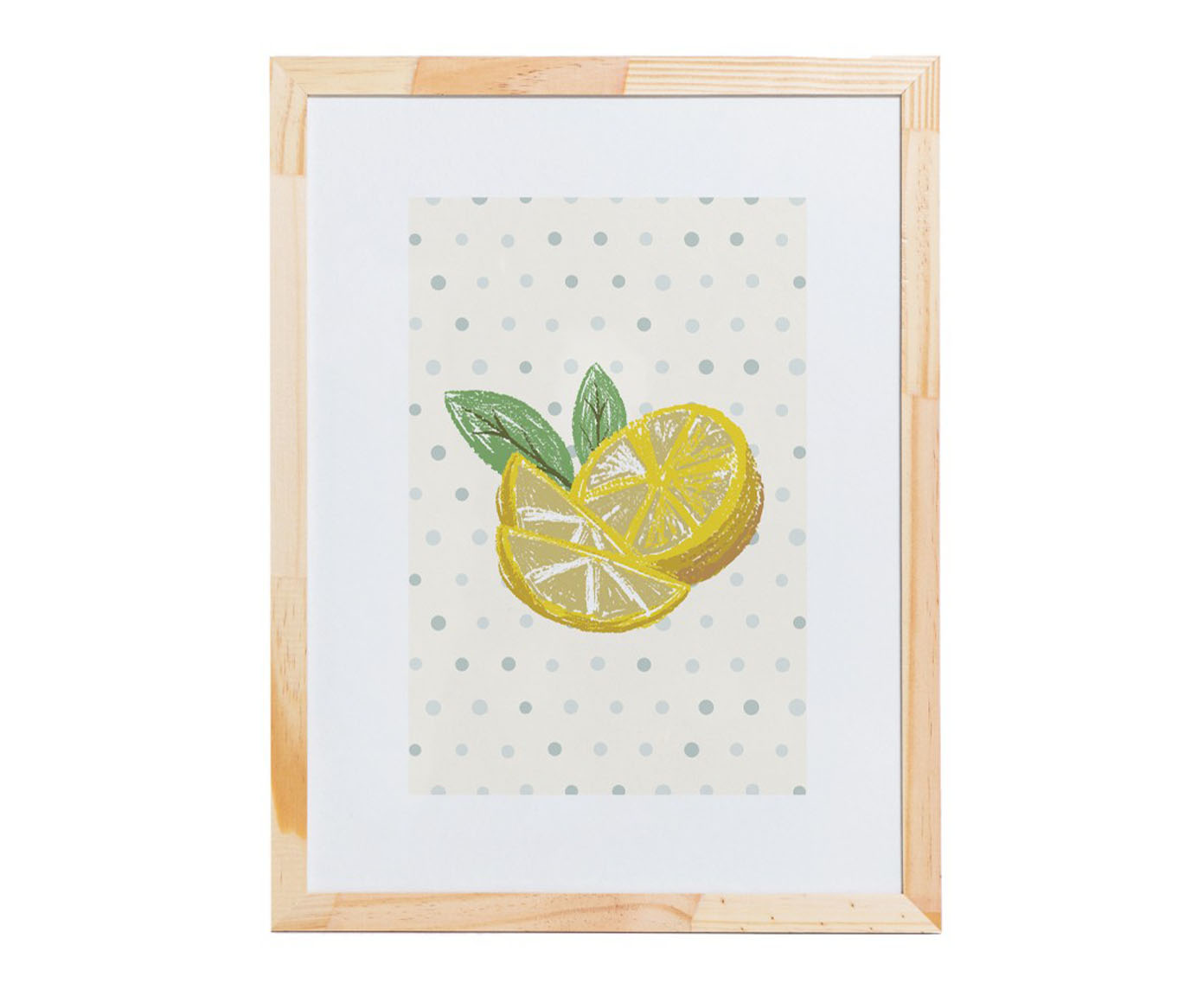 Quadro Lim&atilde;o I Amarelo e Branco image number 0