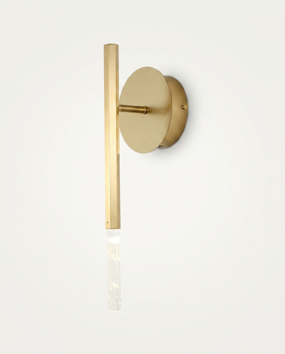 Arandela P&eacute;tra Dourado Bivolt - image 0