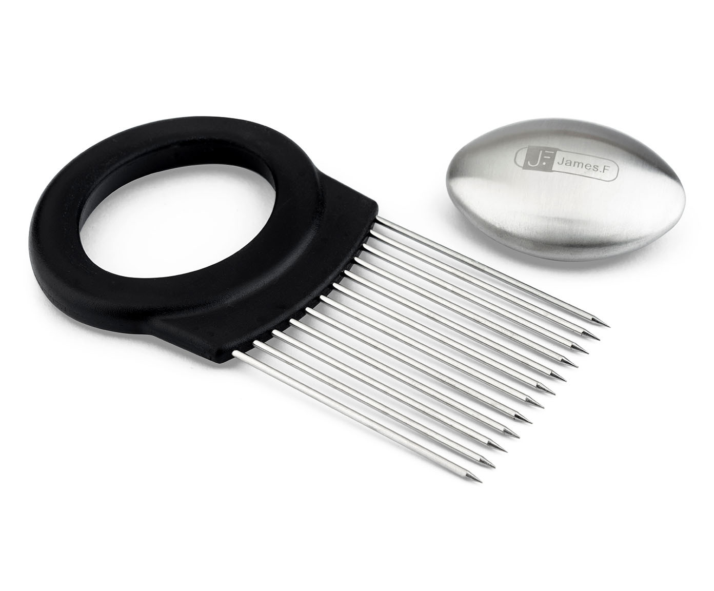 Garfo para Cebola e Sabonete em Inox Zein - Prata - image 1