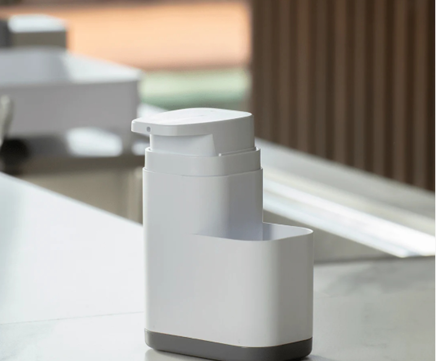 Dispenser Compacto de Detergente Liv Fechado Branco image number 1