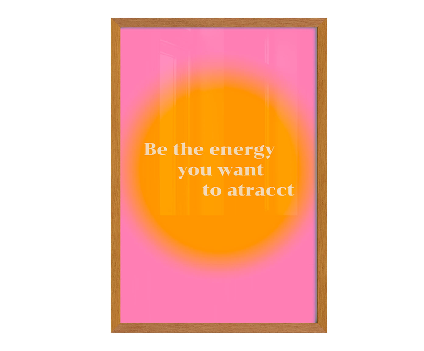 Quadro Energy com Moldura em Madeira image number 0