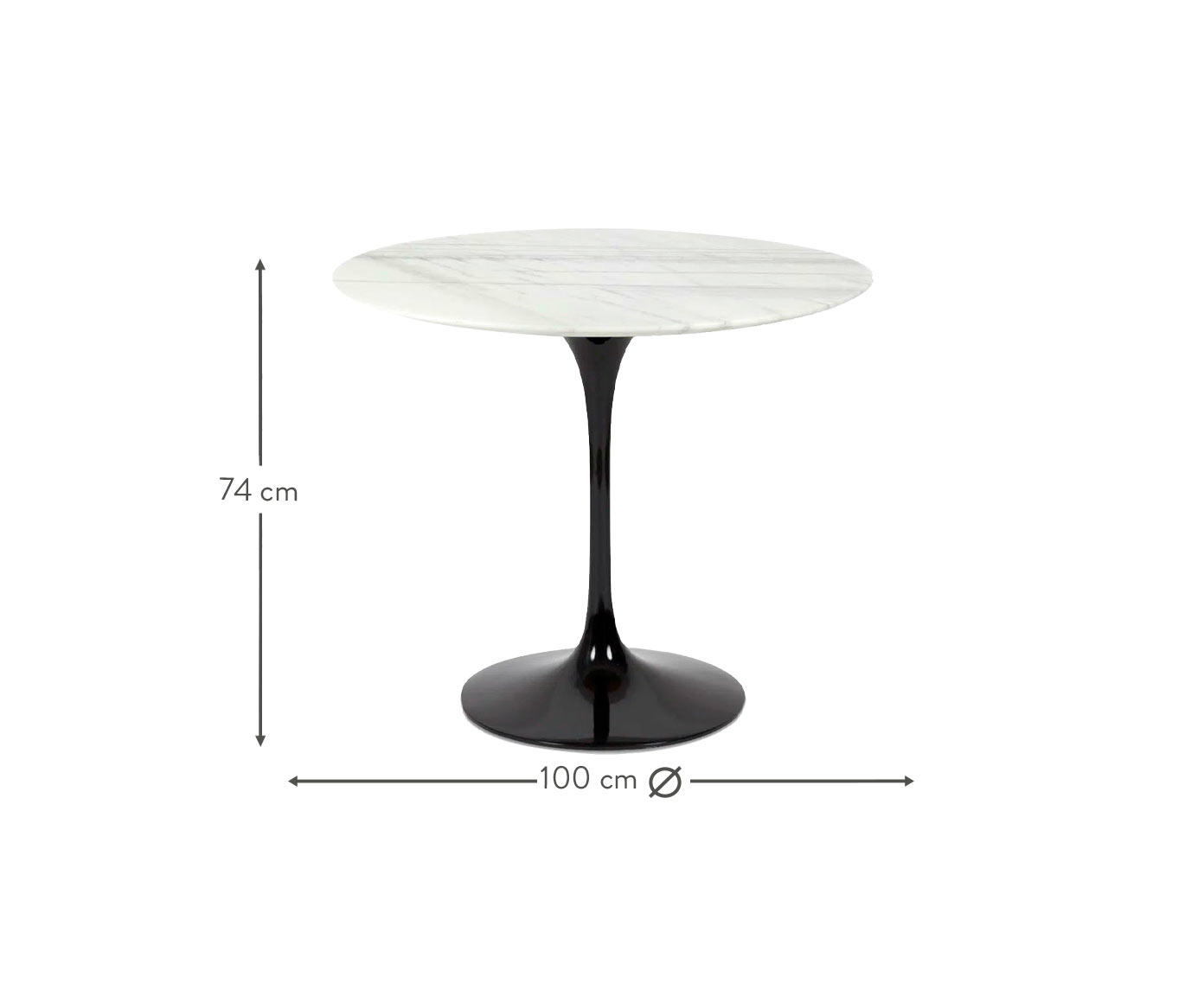 Mesa Saarinen Redonda Espirito Santo Base Preta image number 4