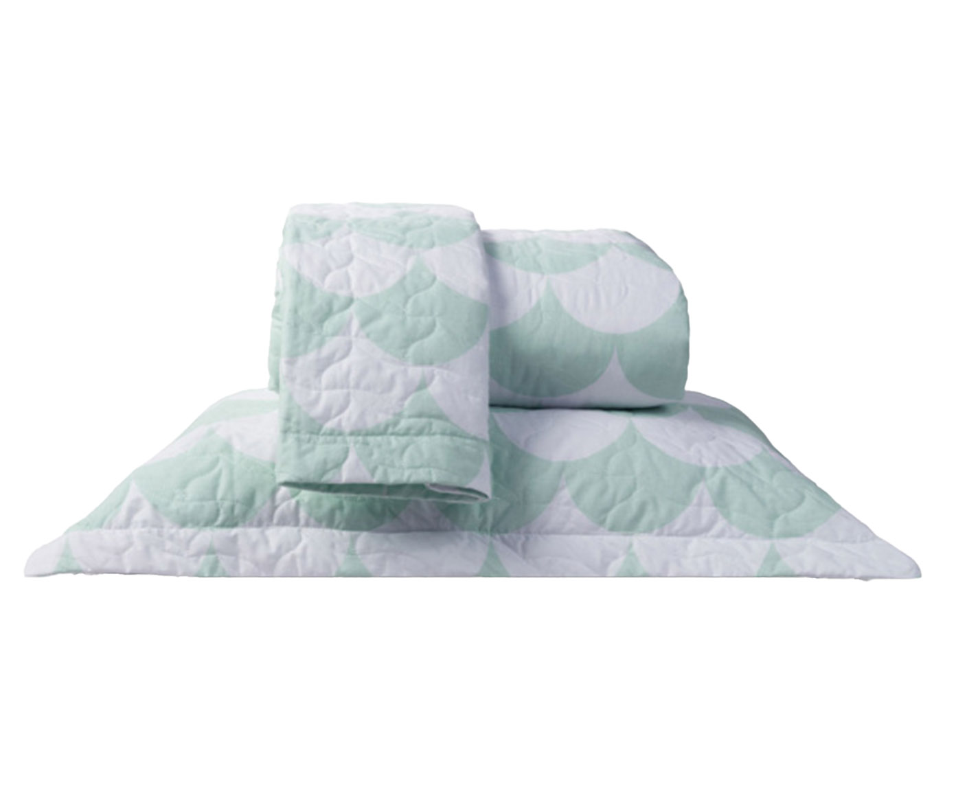 Jogo de Cobre-Leito Percalle Estampado Scale Menta 200 Fios image number 0