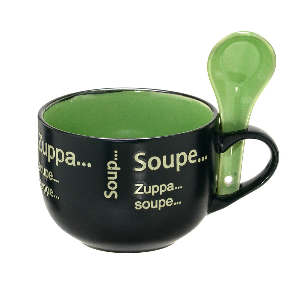 Caneca para Sopa Werne Preto e Verde - image 0