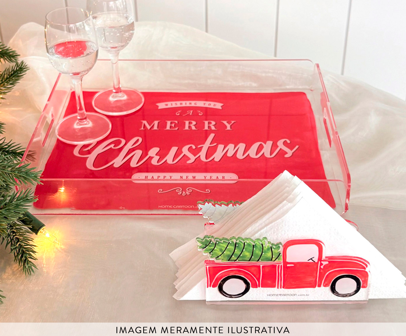 Porta-guardanapo Natal Truck image number 2