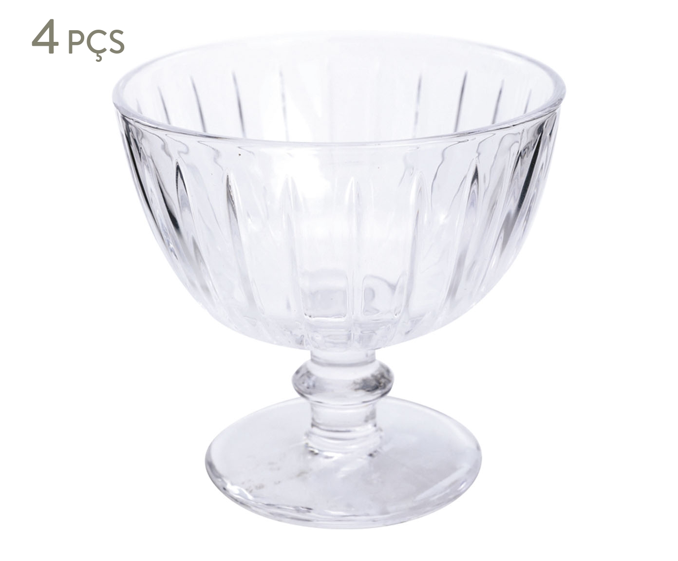 Jogo de Ta&ccedil;as Vidro Incolor - 270ml - image 0