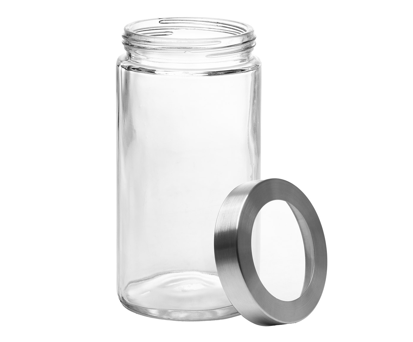 Pote com Visor na Tampa Basic Escovado - 1,8L - image 1