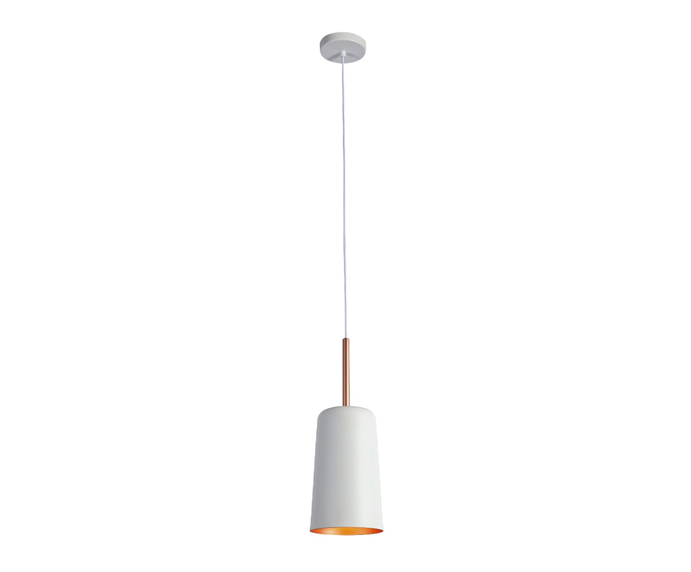 Pendente 40W Bot Branco e Cobre Bivolt - image 0