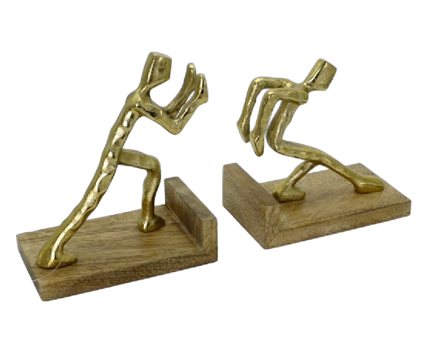 Porta-livros Dupla Marrom e Prata - image 1