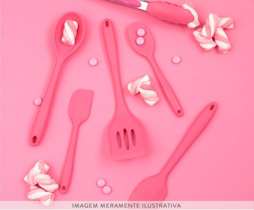 Esp&aacute;tula de Silicone Bushwick - Rosa image number 3