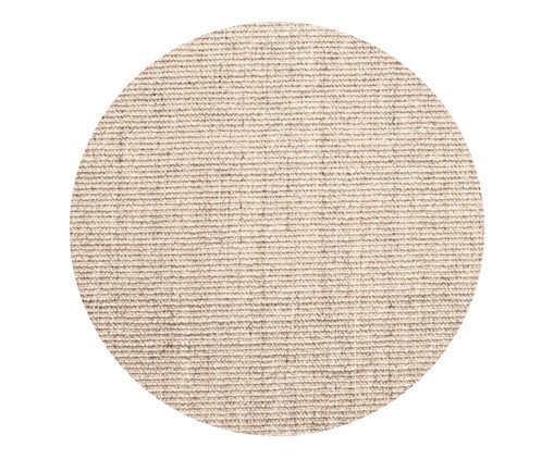 Tapete de Sisal Boucle Areia Redondo image number 0