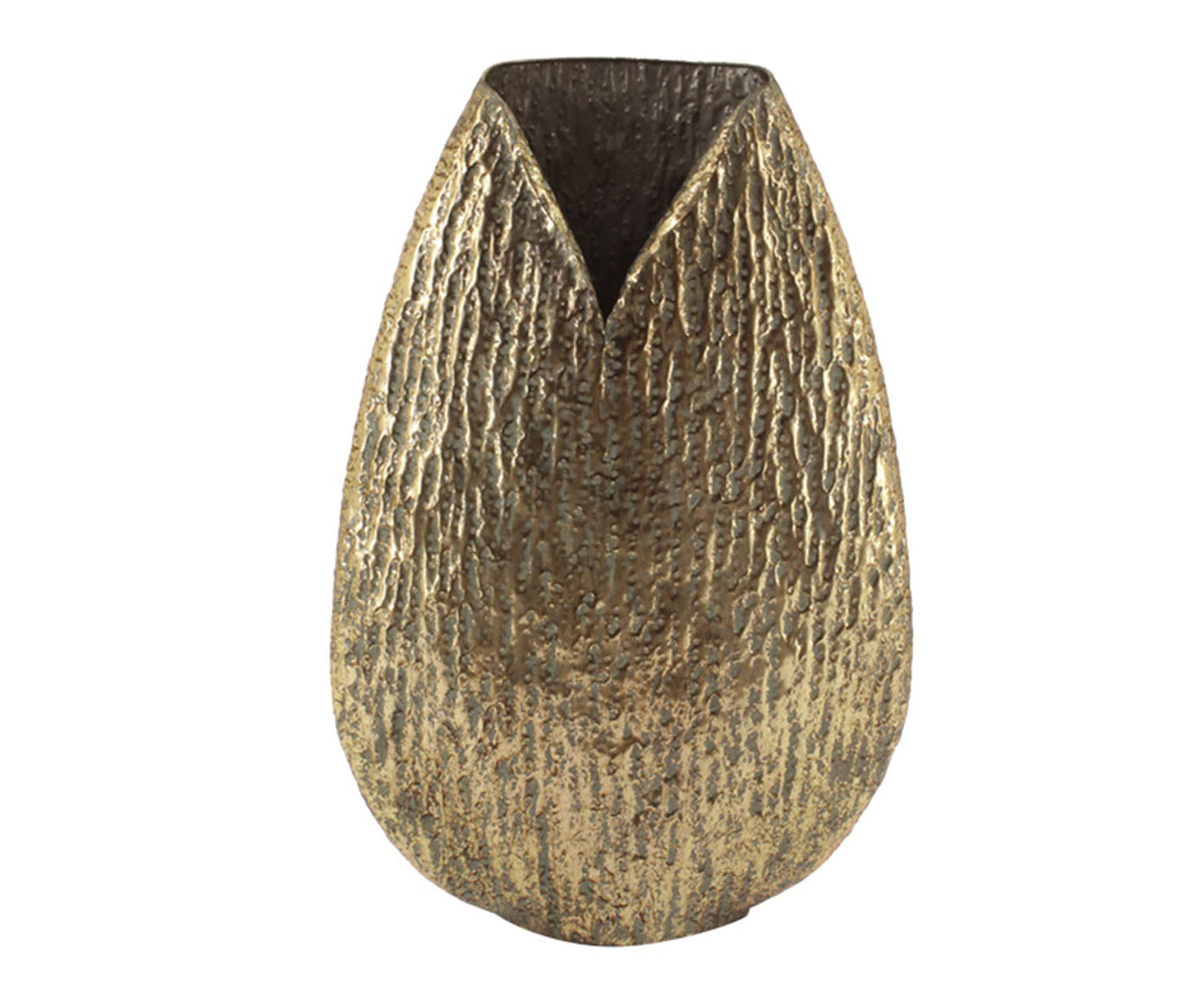Vaso em Metal Pines I Dourado image number 0