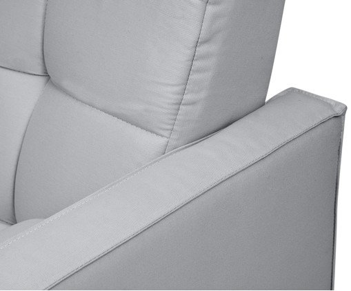 Sof&aacute; Cama Brooklyn em Sarja - Cinza image number 10