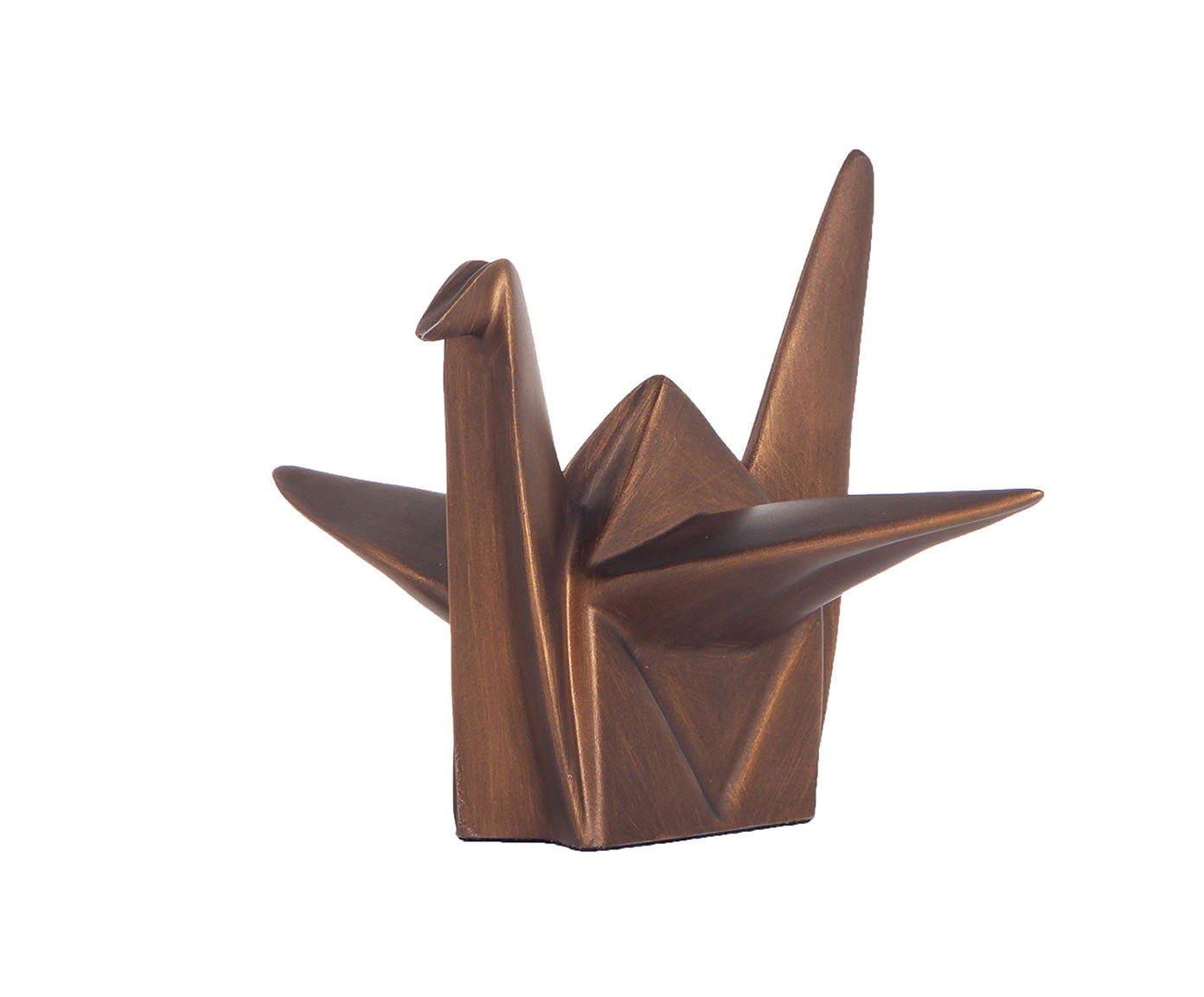 Adorno P&aacute;ssaro Origami Dourado Esfuma&ccedil;ado - image 0